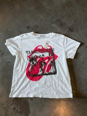LETLUV Anthropologie The Rolling Stones T Shirt Sz M NEW NWT